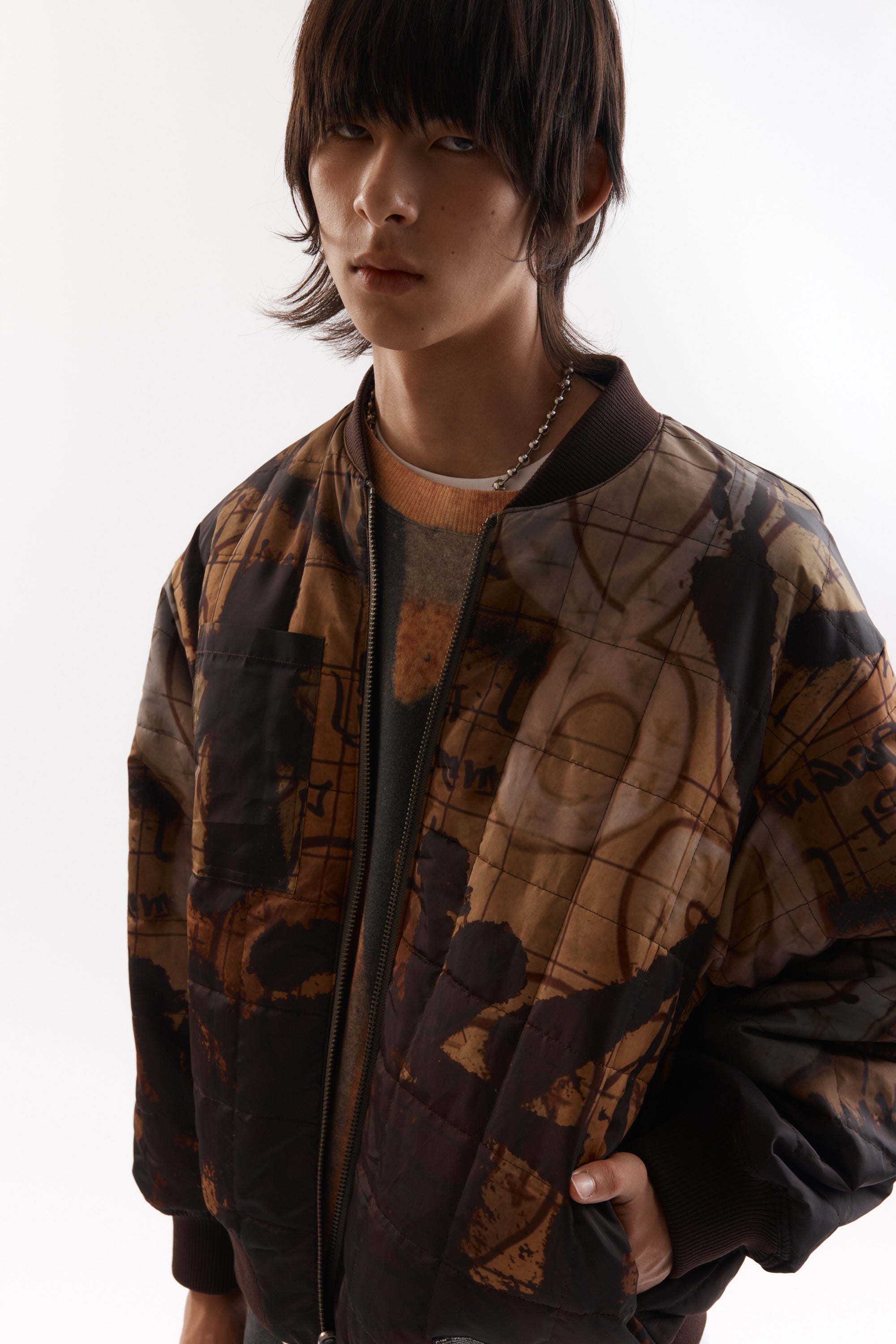 The ADORNED REVERSIBLE BOMBER JACKET available online with global shipping, and in PAM Stores Melbourne and Sydney.