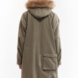 The TRUE NATURE FISHTAIL PARKA available online with global shipping, and in PAM Stores Melbourne and Sydney.
