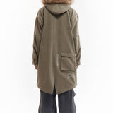 The TRUE NATURE FISHTAIL PARKA available online with global shipping, and in PAM Stores Melbourne and Sydney.