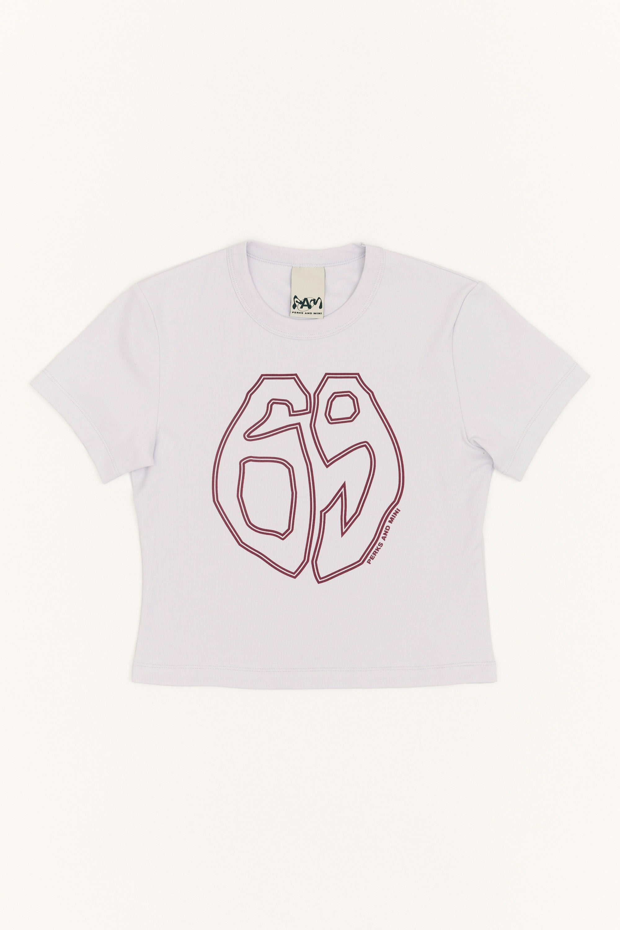 The 69 BABY TEE  available online with global shipping, and in PAM Stores Melbourne and Sydney.