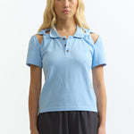 The APPARITION TWISTED POLO TOP available online with global shipping, and in PAM Stores Melbourne and Sydney.