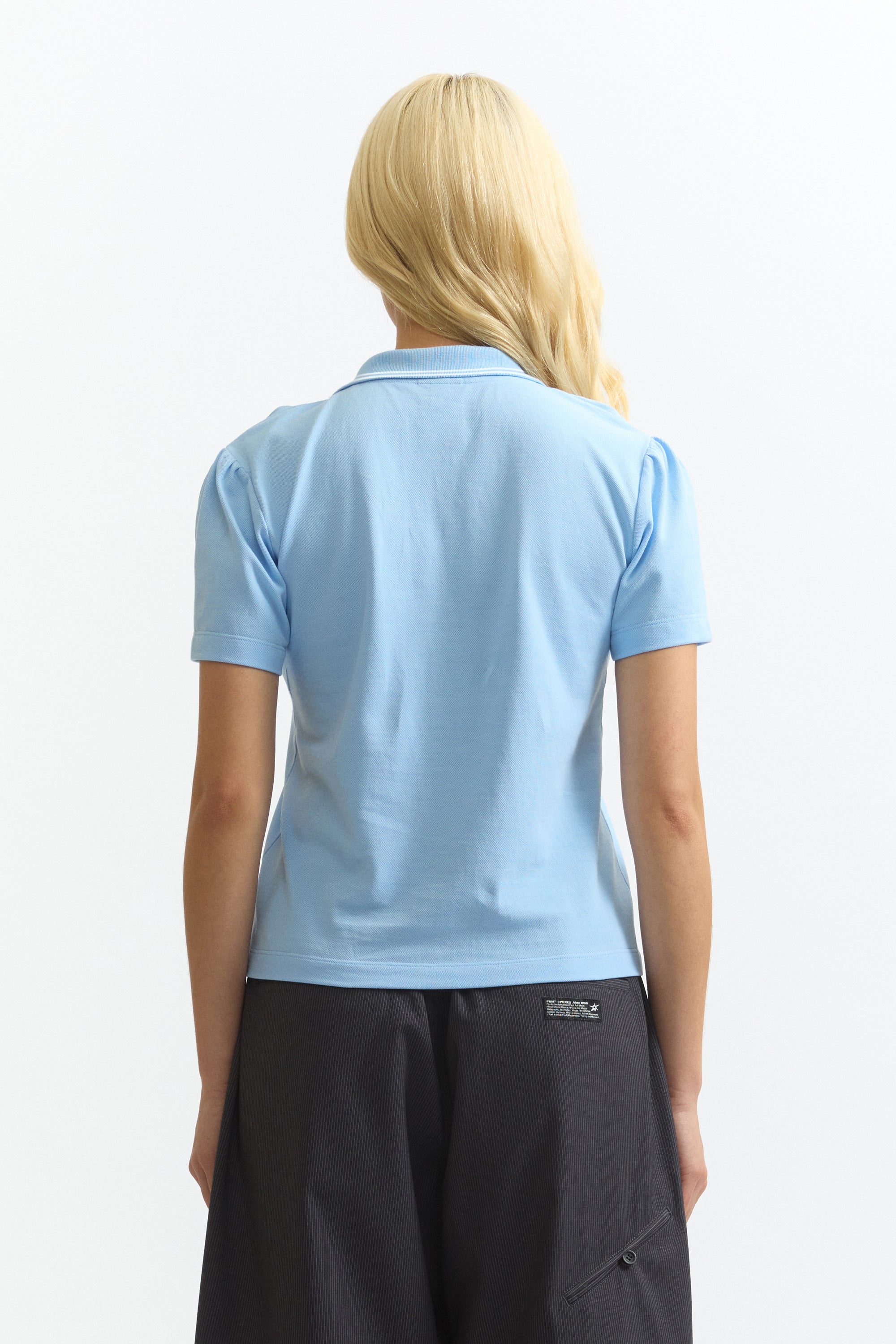 The APPARITION TWISTED POLO TOP available online with global shipping, and in PAM Stores Melbourne and Sydney.