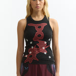 The VISIONS RACER TANK available online with global shipping, and in PAM Stores Melbourne and Sydney.