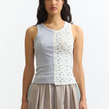 The SMOKE AND MIRRORS SPLIT RACER TANK available online with global shipping, and in PAM Stores Melbourne and Sydney.