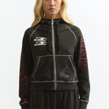 The CELESTIAL EQUATOR HOODED ZIP THRU SWEAT available online with global shipping, and in PAM Stores Melbourne and Sydney.