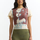 The ANGEL FLUTTER TOP available online with global shipping, and in PAM Stores Melbourne and Sydney.