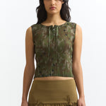 The KALLIMA PLEATED TANK TOP available online with global shipping, and in PAM Stores Melbourne and Sydney.