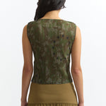 The KALLIMA PLEATED TANK TOP available online with global shipping, and in PAM Stores Melbourne and Sydney.