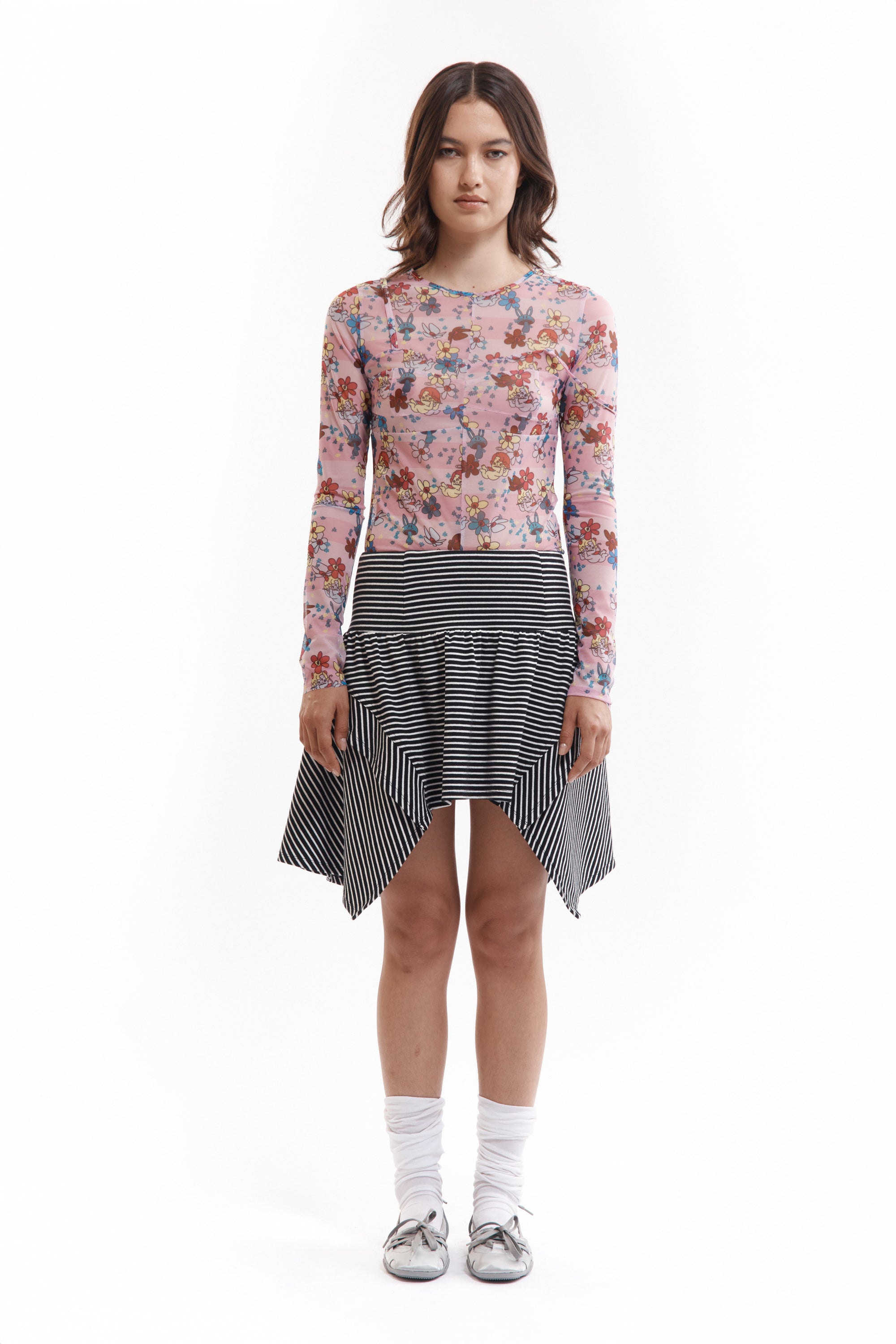 The GINKGO DROP WAIST MINI SKIRT available online with global shipping, and in PAM Stores Melbourne and Sydney.