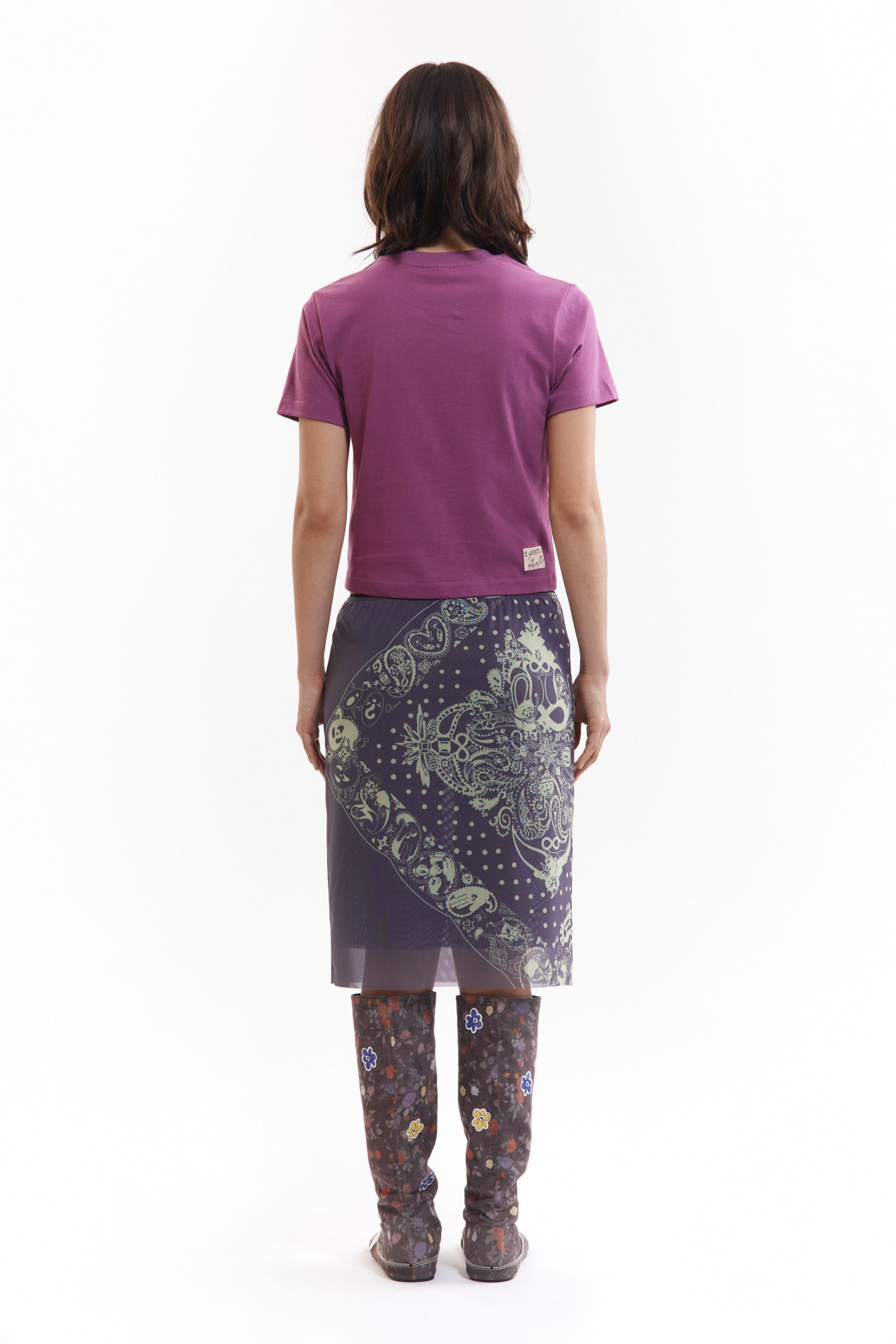 The COCO BANDANA MESH SKIRT - CHAR available online with global shipping, and in PAM Stores Melbourne and Sydney.