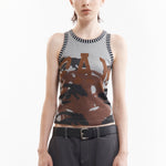The EYEZZZ RACER TANK available online with global shipping, and in PAM Stores Melbourne and Sydney.