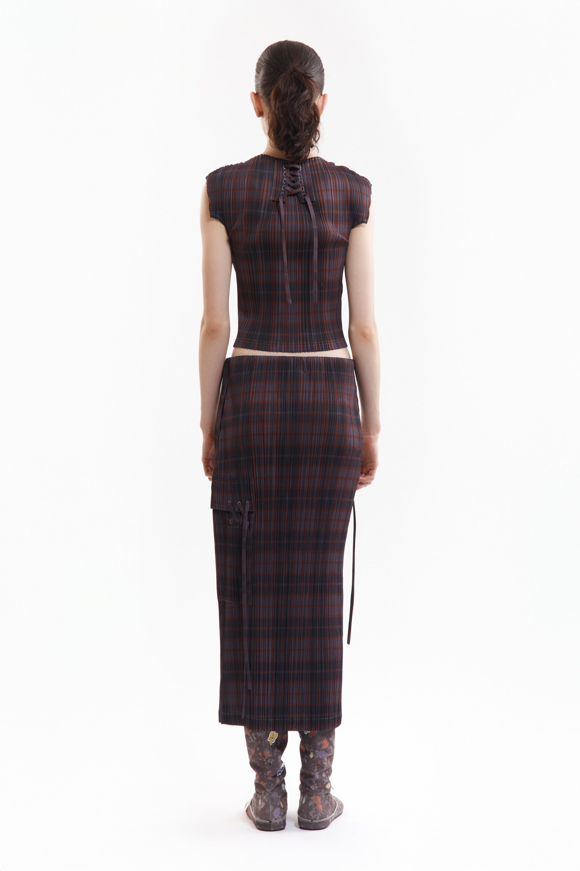 The BODHI PLEATED LONG SKIRT available online with global shipping, and in PAM Stores Melbourne and Sydney.