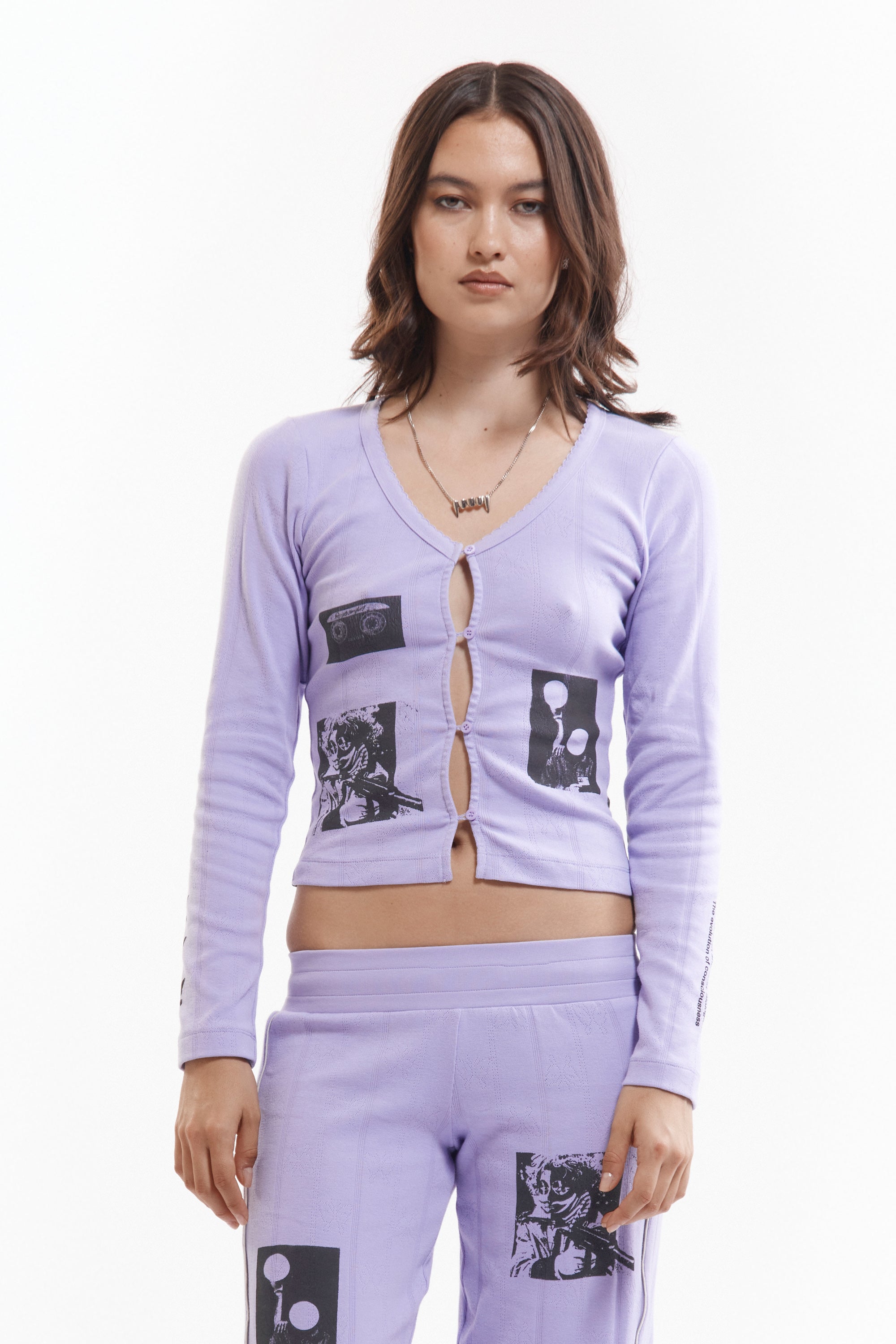 The XEROX POINTELLE CARDIGAN available online with global shipping, and in PAM Stores Melbourne and Sydney.