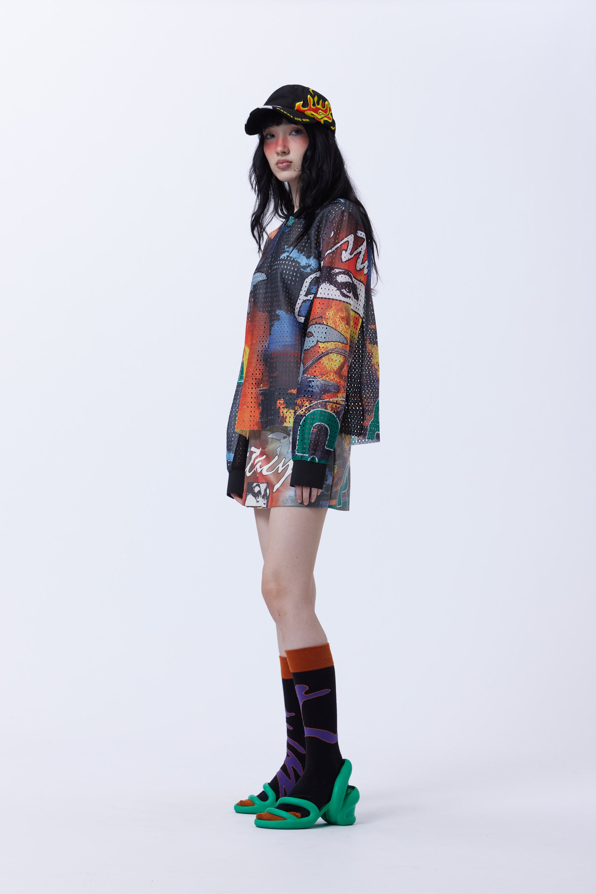 The P.A.M. RACING VINYL MINI SKIRT  available online with global shipping, and in PAM Stores Melbourne and Sydney.
