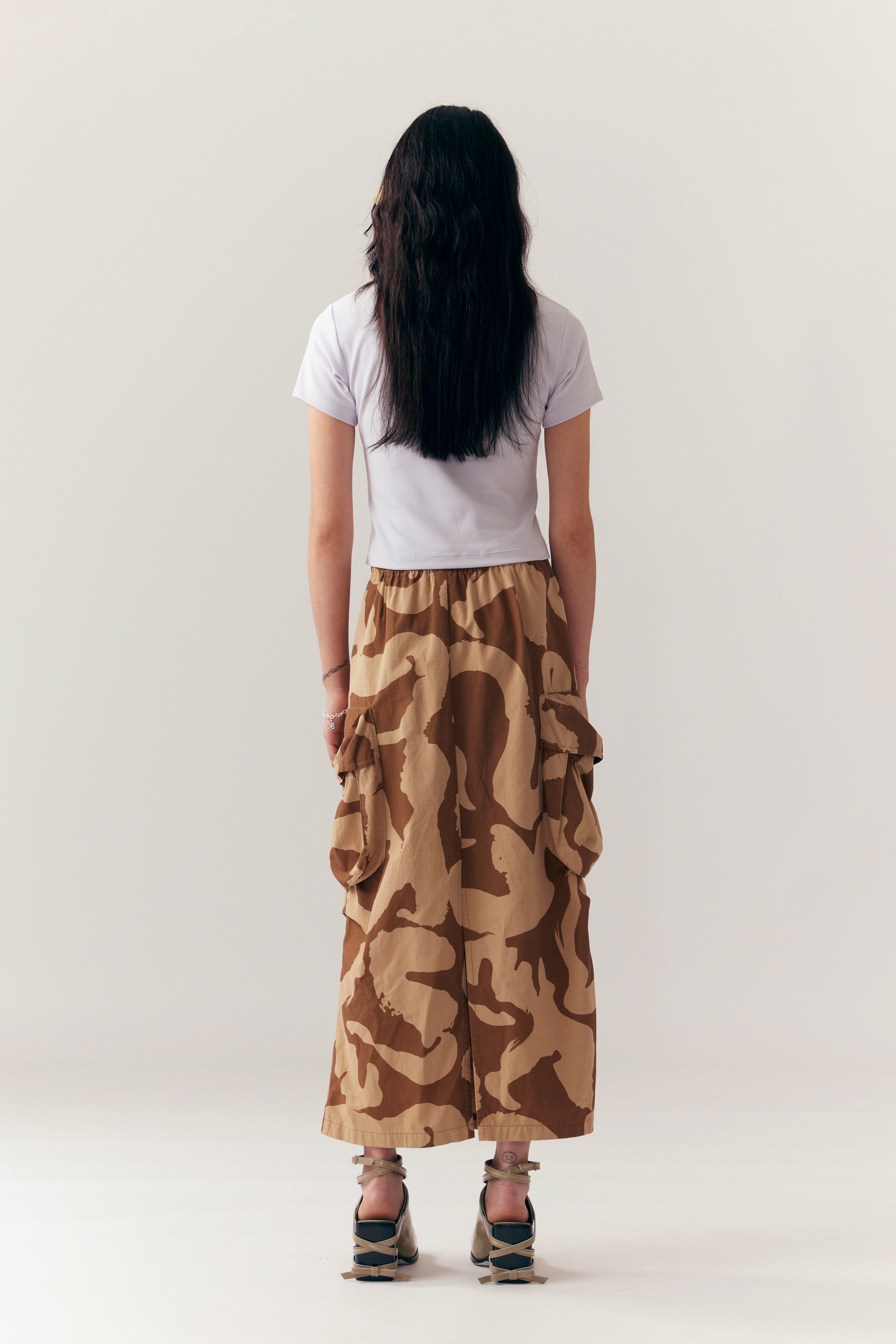 The LONG CARGO SKIRT  available online with global shipping, and in PAM Stores Melbourne and Sydney.