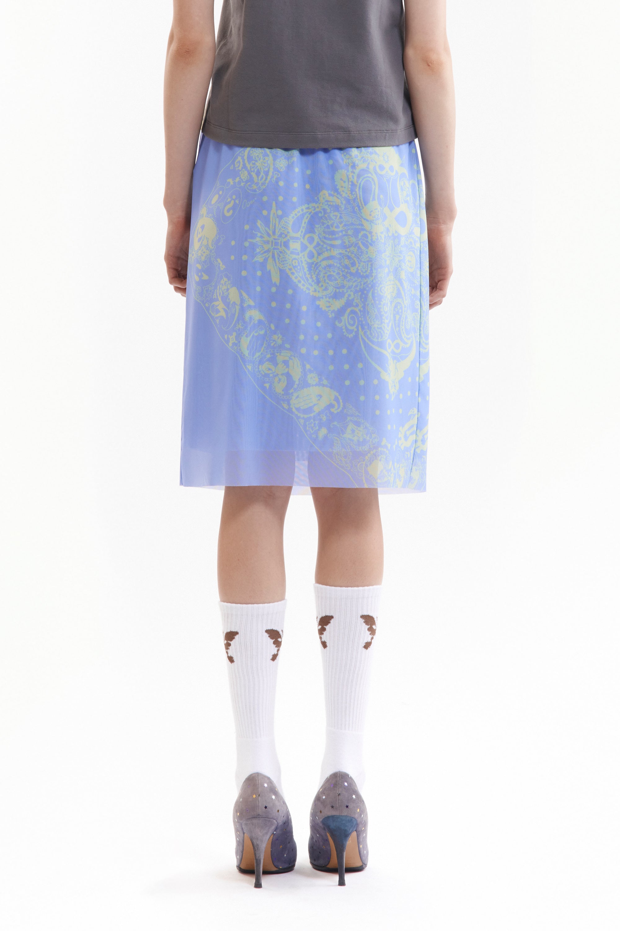 The COCO BANDANA MESH SKIRT - LB available online with global shipping, and in PAM Stores Melbourne and Sydney.