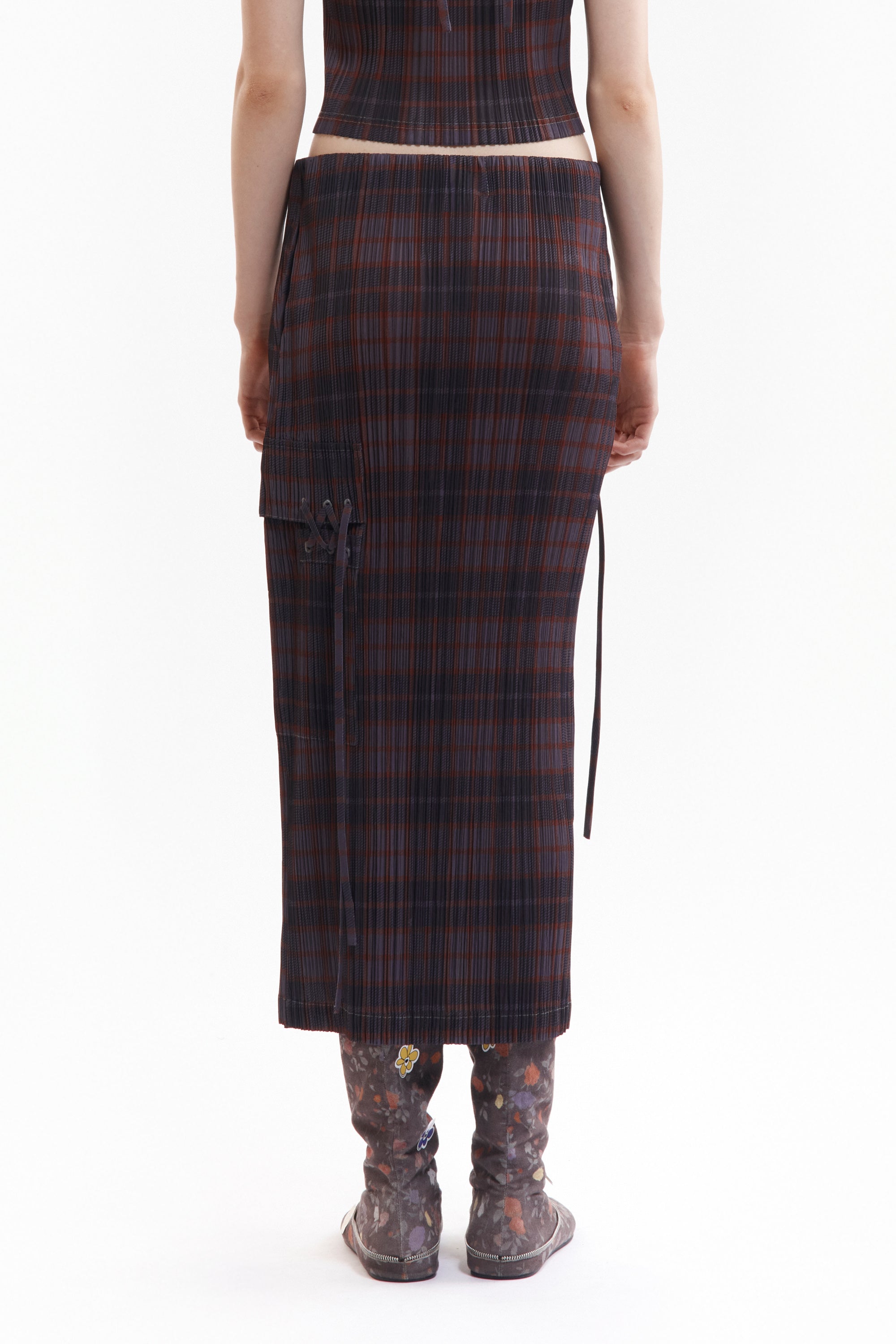 The BODHI PLEATED LONG SKIRT available online with global shipping, and in PAM Stores Melbourne and Sydney.