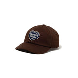 The 6PANEL TWILL HEART CAP BROWN available online with global shipping, and in PAM Stores Melbourne and Sydney.