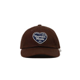 The 6PANEL TWILL HEART CAP BROWN available online with global shipping, and in PAM Stores Melbourne and Sydney.