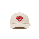 The 6PANEL TWILL HEART CAP WHITE available online with global shipping, and in PAM Stores Melbourne and Sydney.