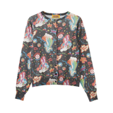 The HYSTERIC 68 PATTERNED CARDIGAN BLACK available online with global shipping, and in PAM Stores Melbourne and Sydney.