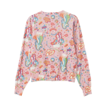 The HYSTERIC 68 PATTERNED CARDIGAN PINK available online with global shipping, and in PAM Stores Melbourne and Sydney.