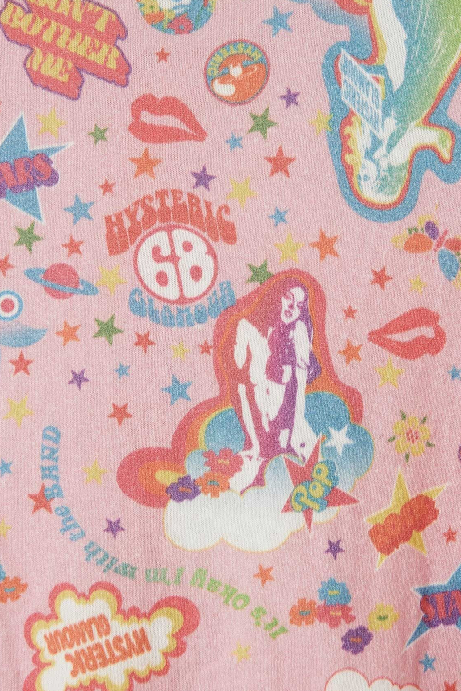 The HYSTERIC 68 PATTERNED CARDIGAN PINK available online with global shipping, and in PAM Stores Melbourne and Sydney.