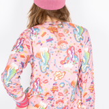 The HYSTERIC 68 PATTERNED CARDIGAN PINK available online with global shipping, and in PAM Stores Melbourne and Sydney.