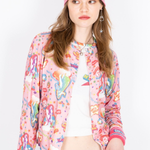 The HYSTERIC 68 PATTERNED CARDIGAN PINK available online with global shipping, and in PAM Stores Melbourne and Sydney.