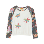 The HYSTERIC 68 PATTERNED 3/4 SLEEV PULLOVER BLACK available online with global shipping, and in PAM Stores Melbourne and Sydney.