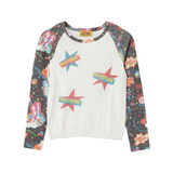 The HYSTERIC 68 PATTERNED 3/4 SLEEV PULLOVER BLACK available online with global shipping, and in PAM Stores Melbourne and Sydney.