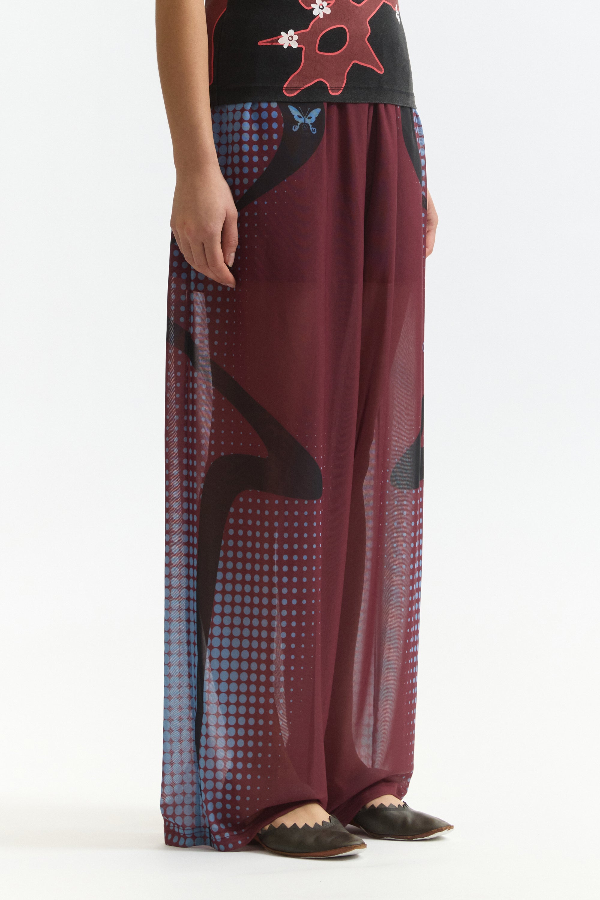 The STIPPLE MESH PANTS available online with global shipping, and in PAM Stores Melbourne and Sydney.