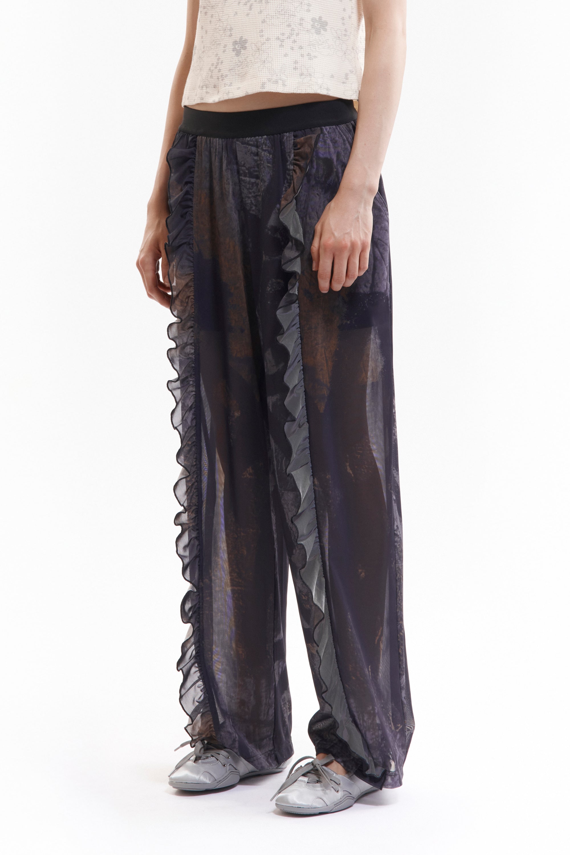 The MURUS MESH RUFFLE TROUSERS available online with global shipping, and in PAM Stores Melbourne and Sydney.