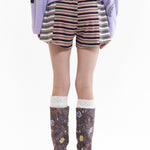 The LINE WALK RUFFLE STRIPE SHORTS available online with global shipping, and in PAM Stores Melbourne and Sydney.