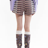 The LINE WALK RUFFLE STRIPE SHORTS available online with global shipping, and in PAM Stores Melbourne and Sydney.