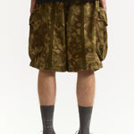 The GARDEN VARIETY CAMO CHOW SHORTS available online with global shipping, and in PAM Stores Melbourne and Sydney.