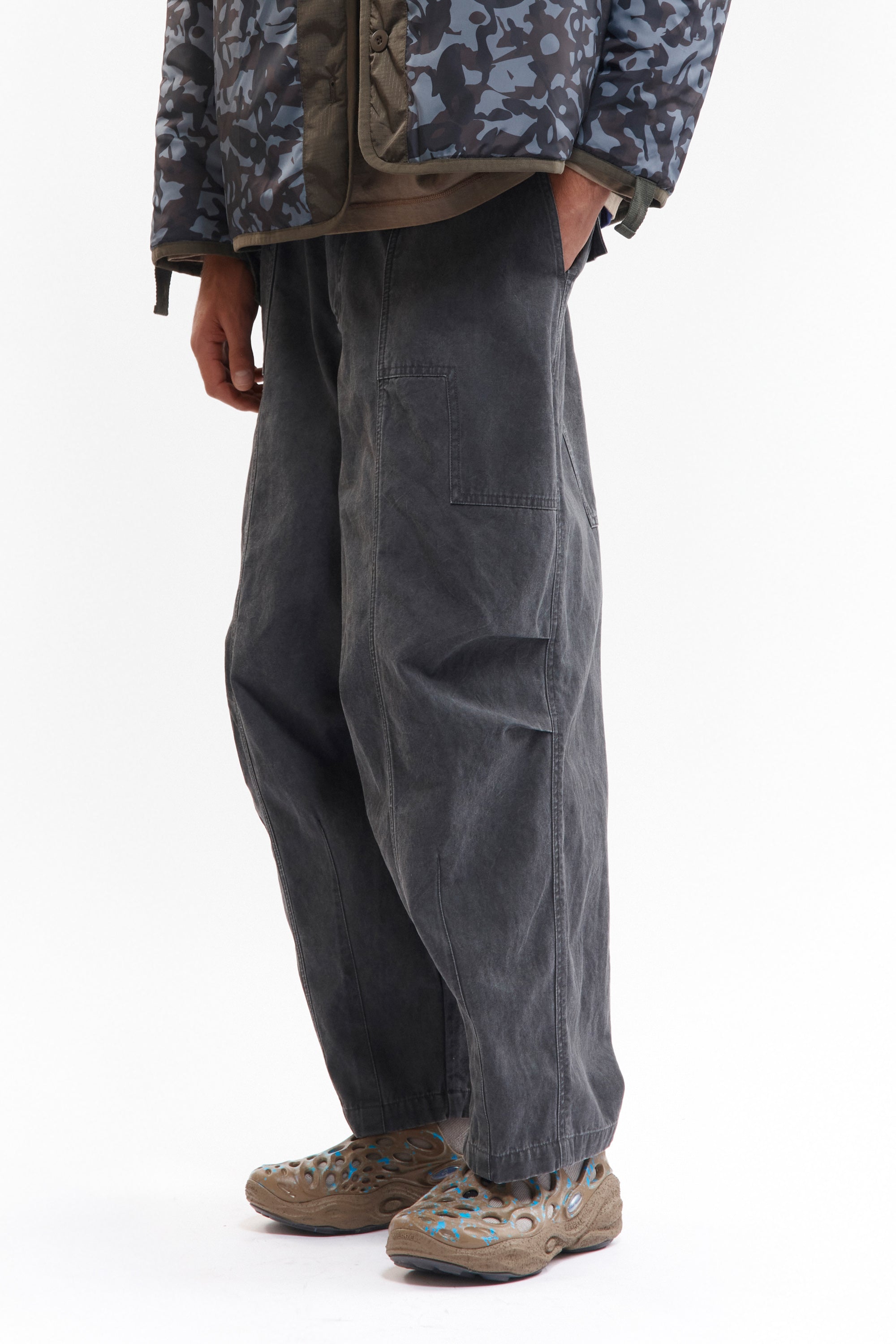 The TWO MIL PONDERING PANT - BLACK WASH available online with global shipping, and in PAM Stores Melbourne and Sydney.