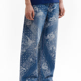 The COCO BANDANA OVER PRINT JEANS available online with global shipping, and in PAM Stores Melbourne and Sydney.