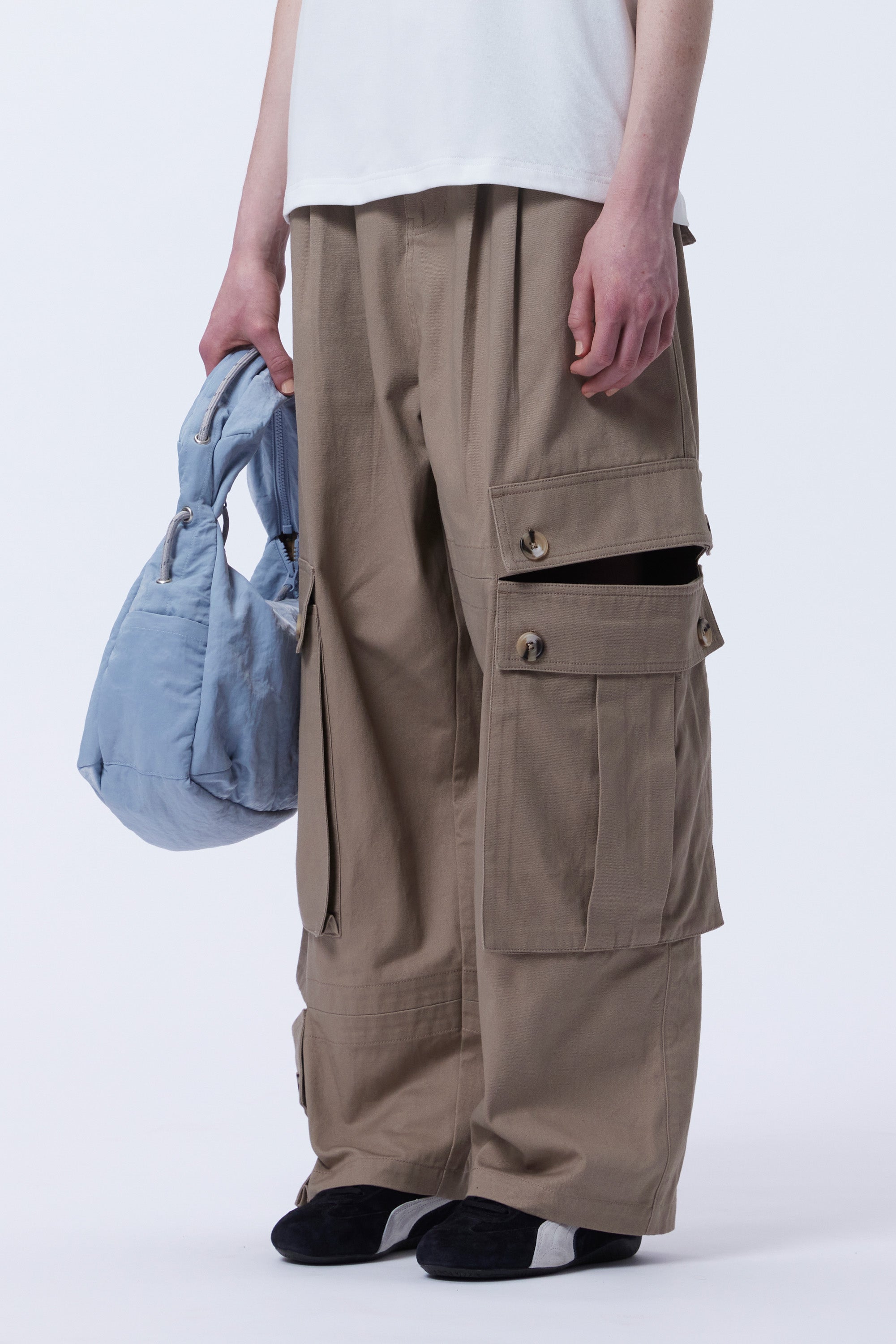 The CARGO BRI BRI PANT  available online with global shipping, and in PAM Stores Melbourne and Sydney.