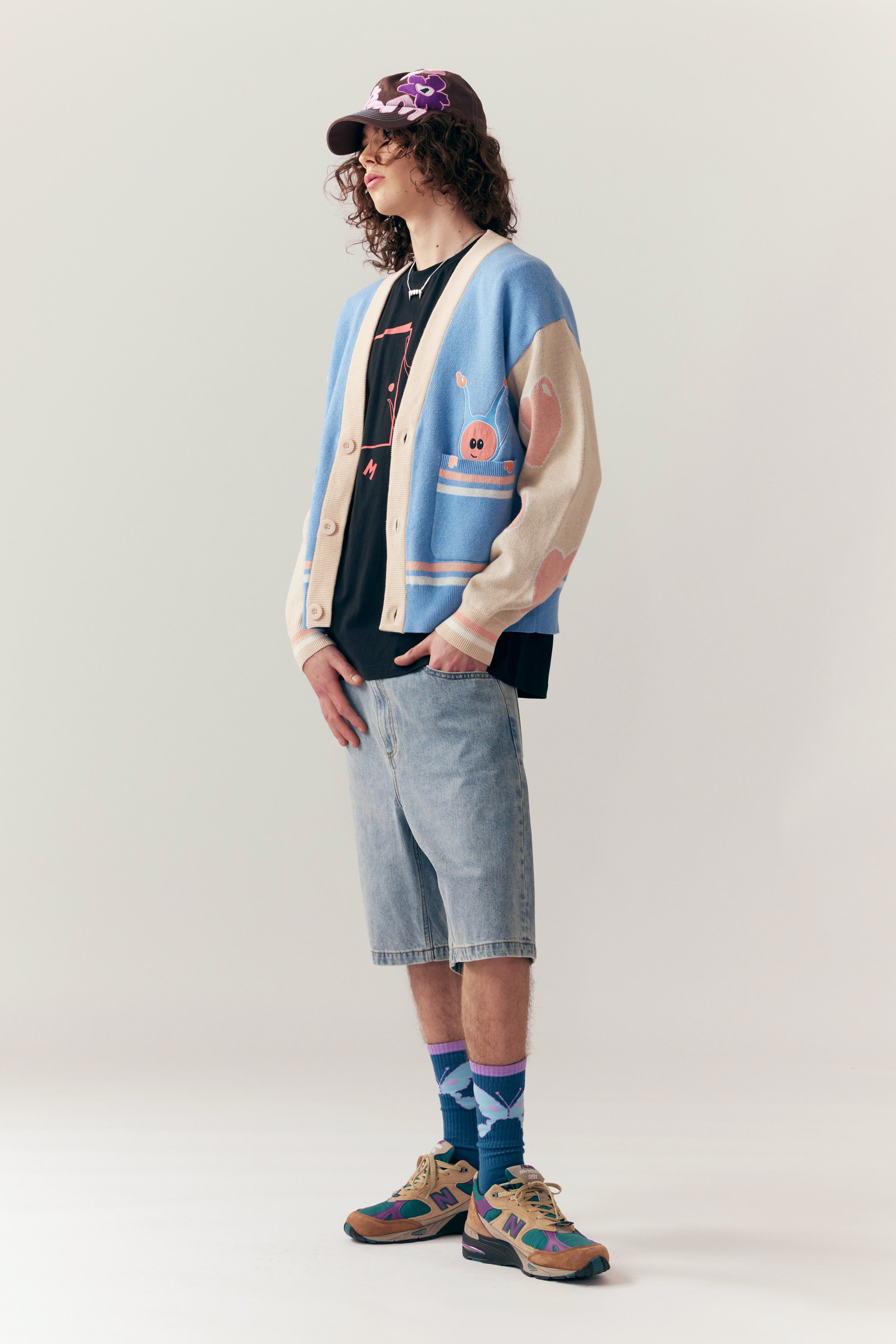 The MARPI VARSITY KNIT CARDIGAN  available online with global shipping, and in PAM Stores Melbourne and Sydney.