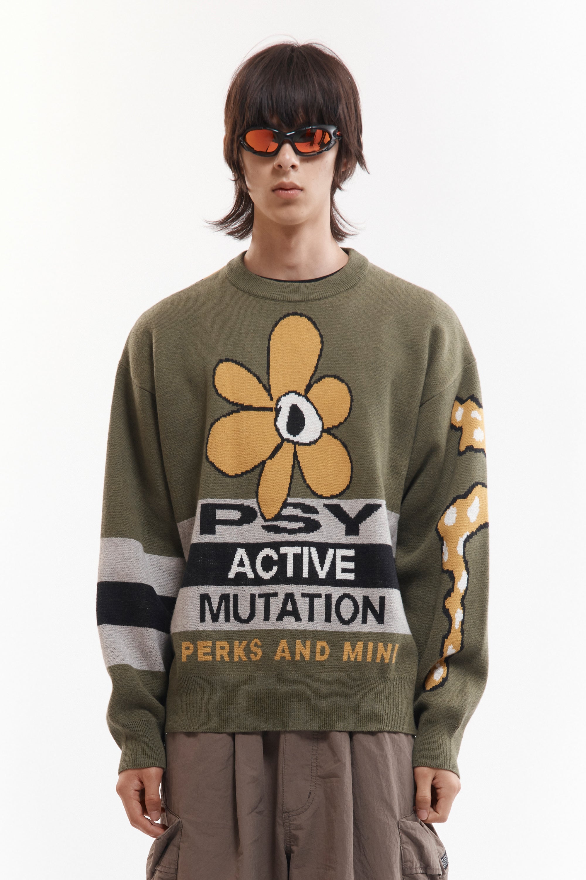 The WORLD MELT KNIT CREWNECK available online with global shipping, and in PAM Stores Melbourne and Sydney.