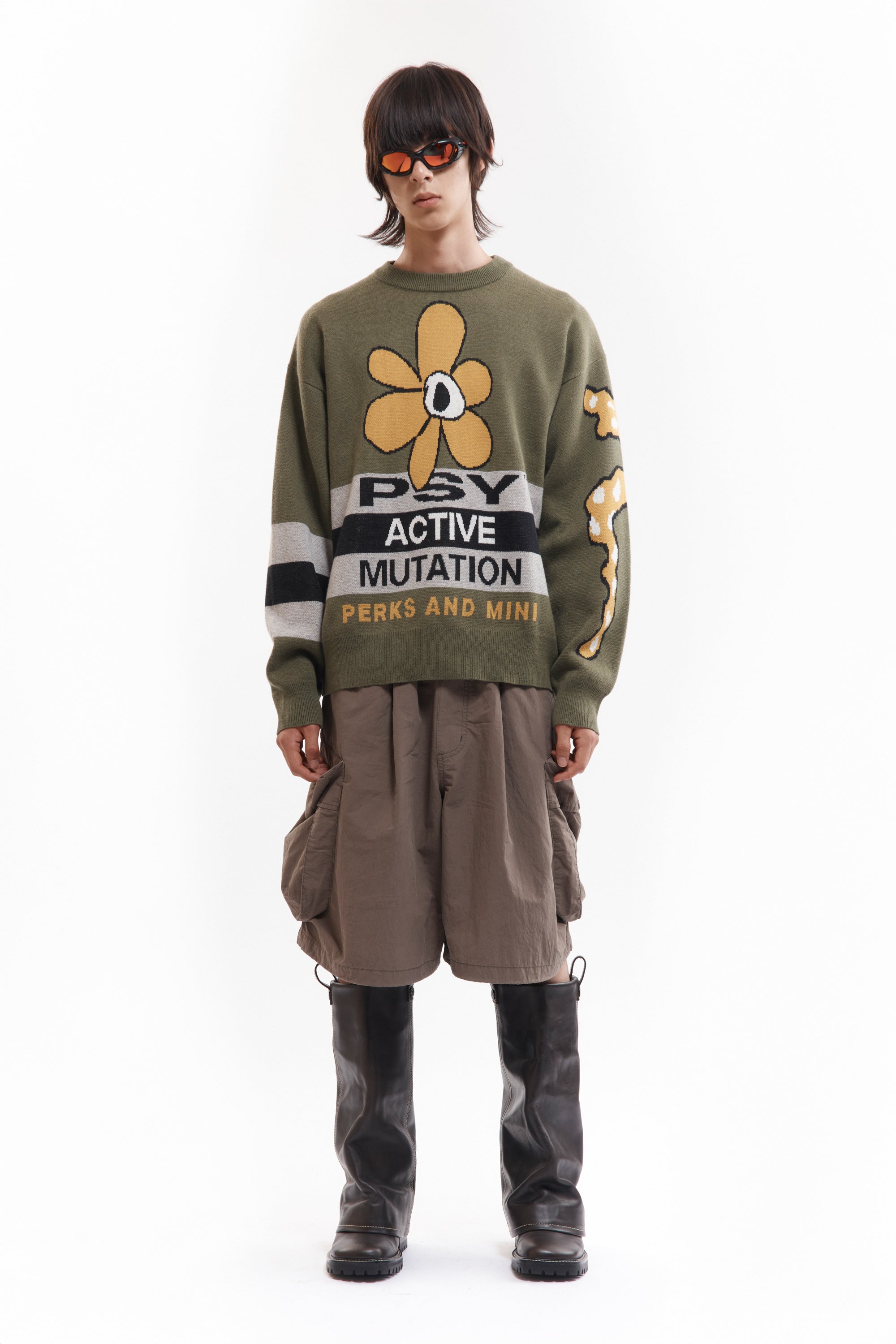 The WORLD MELT KNIT CREWNECK available online with global shipping, and in PAM Stores Melbourne and Sydney.