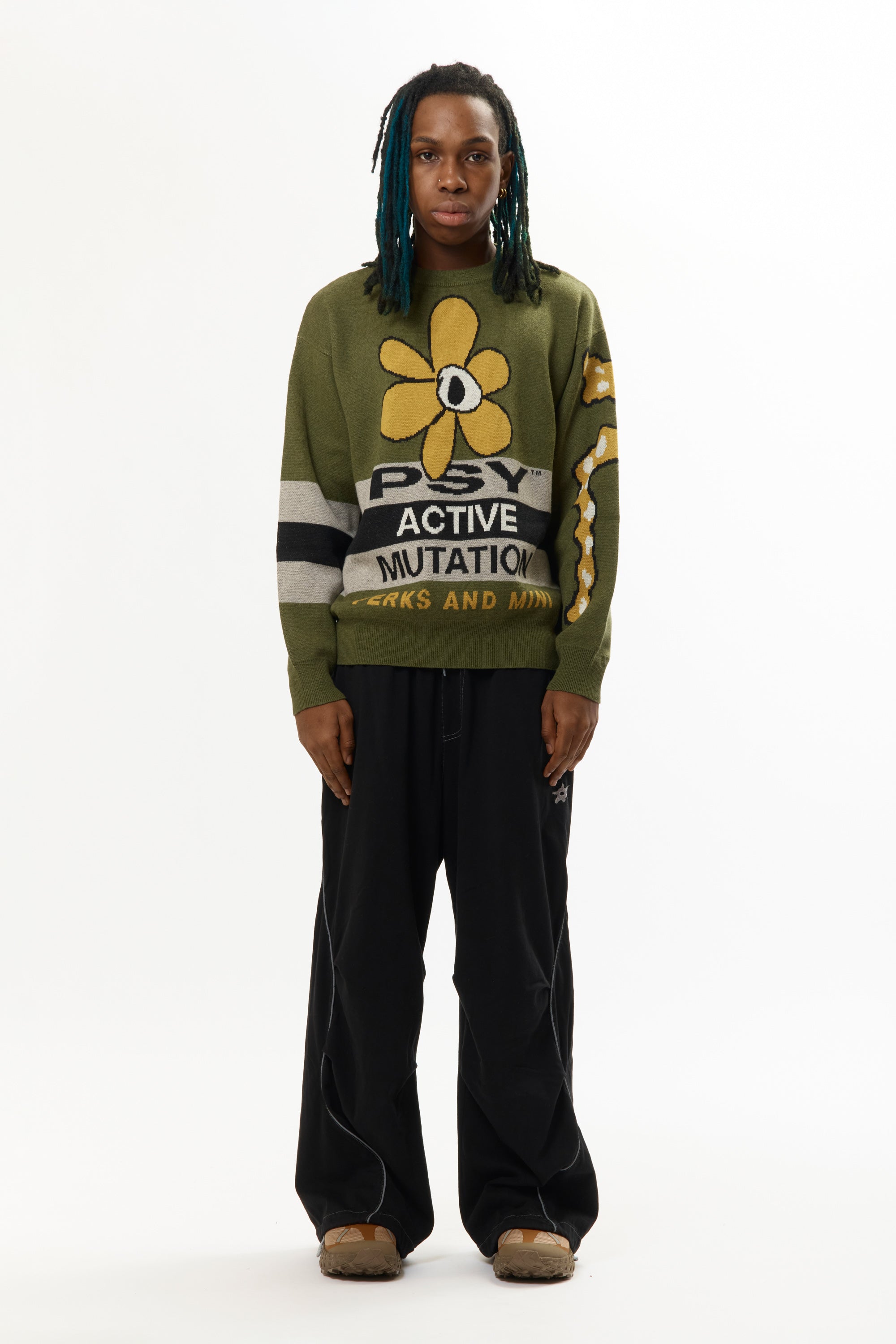 The WORLD MELT KNIT CREWNECK available online with global shipping, and in PAM Stores Melbourne and Sydney.