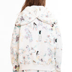 The WHITE 'DAY IN THE LIFE' BUTTERFLY HOODIE available online with global shipping, and in PAM Stores Melbourne and Sydney.