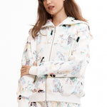 The WHITE 'DAY IN THE LIFE' BUTTERFLY HOODIE available online with global shipping, and in PAM Stores Melbourne and Sydney.