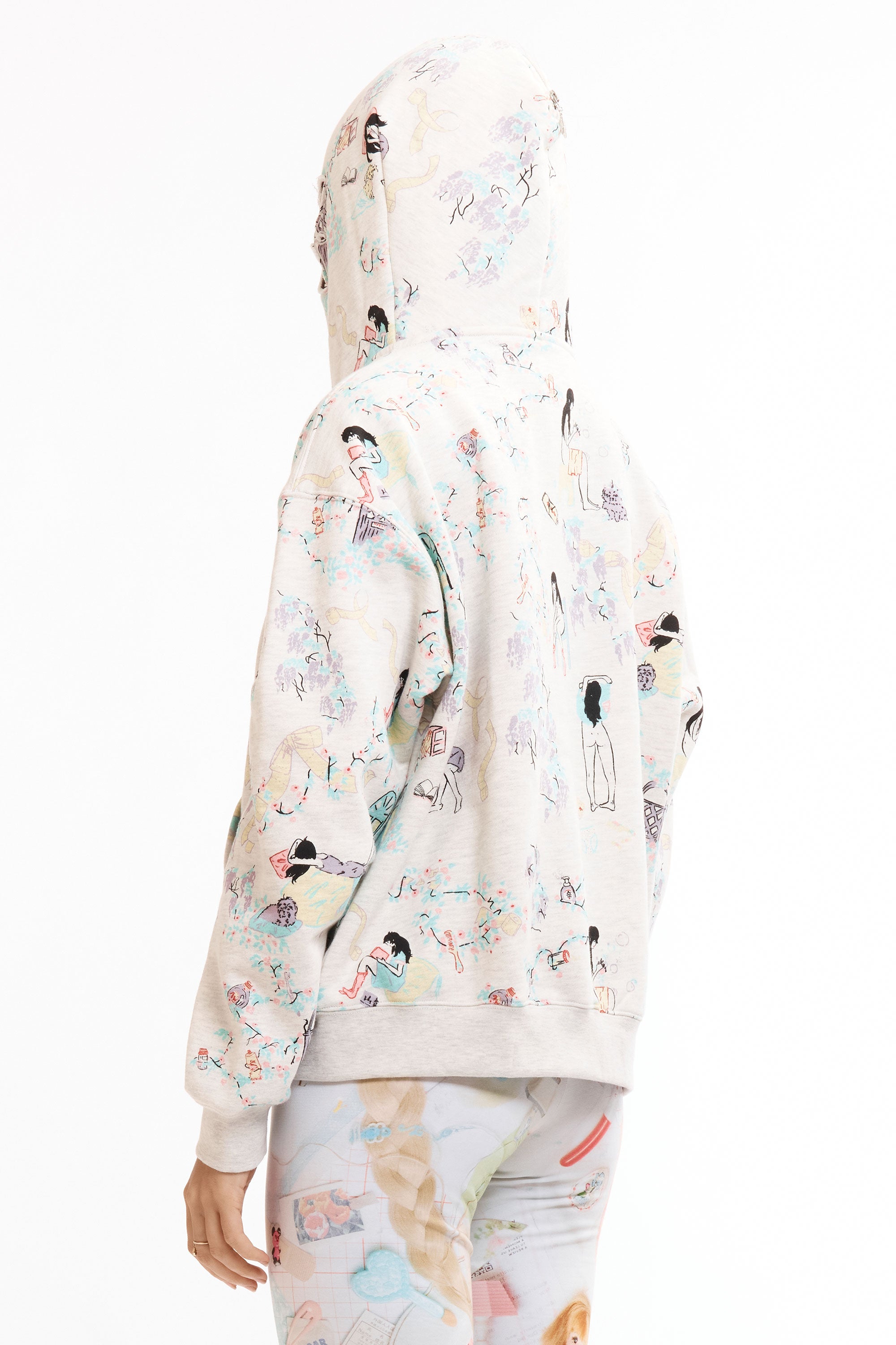 The GREY 'DAY IN THE LIFE' BUTTERFLY HOODIE available online with global shipping, and in PAM Stores Melbourne and Sydney.