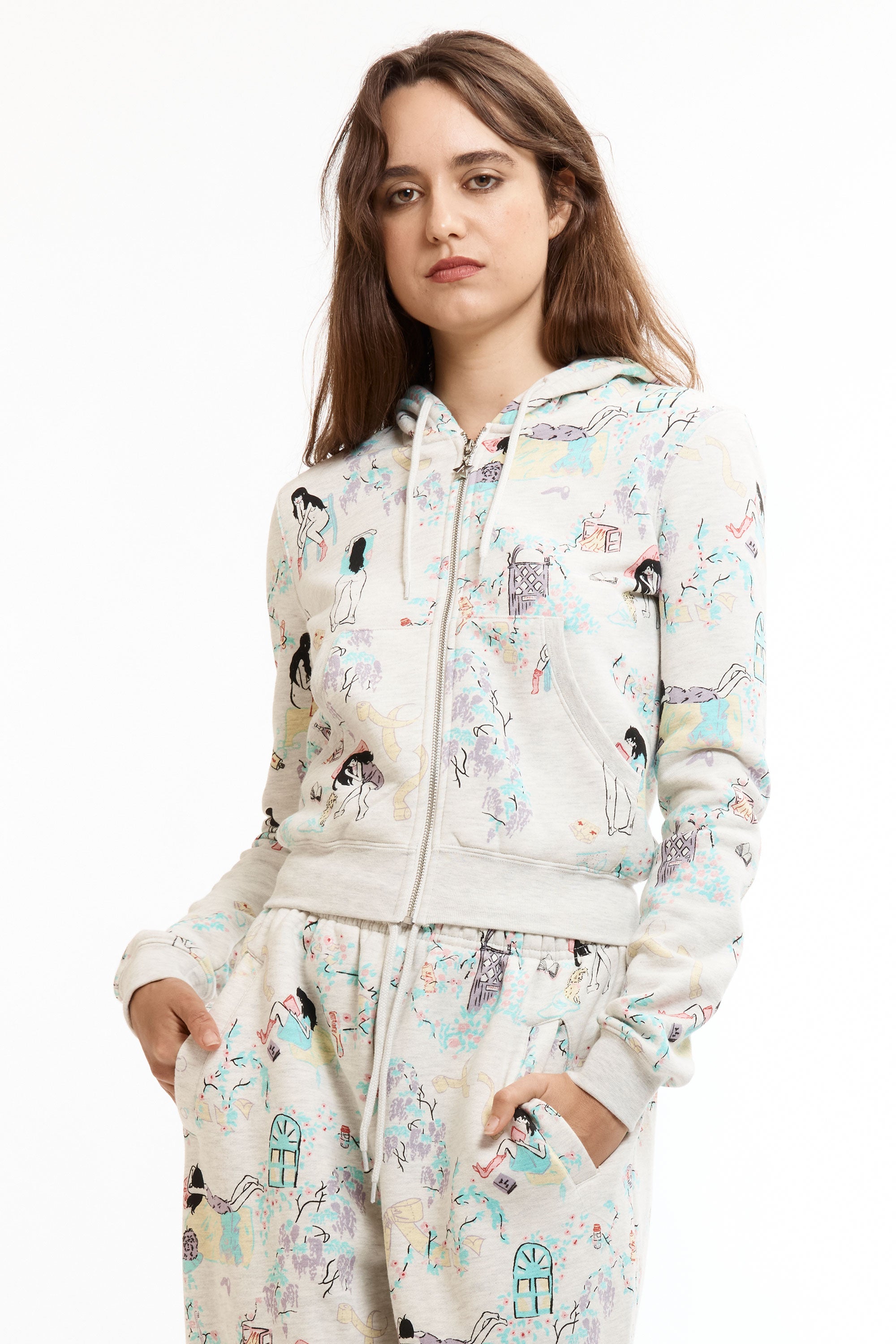 The GREY 'DAY IN THE LIFE' SHRUNK HOODIE available online with global shipping, and in PAM Stores Melbourne and Sydney.