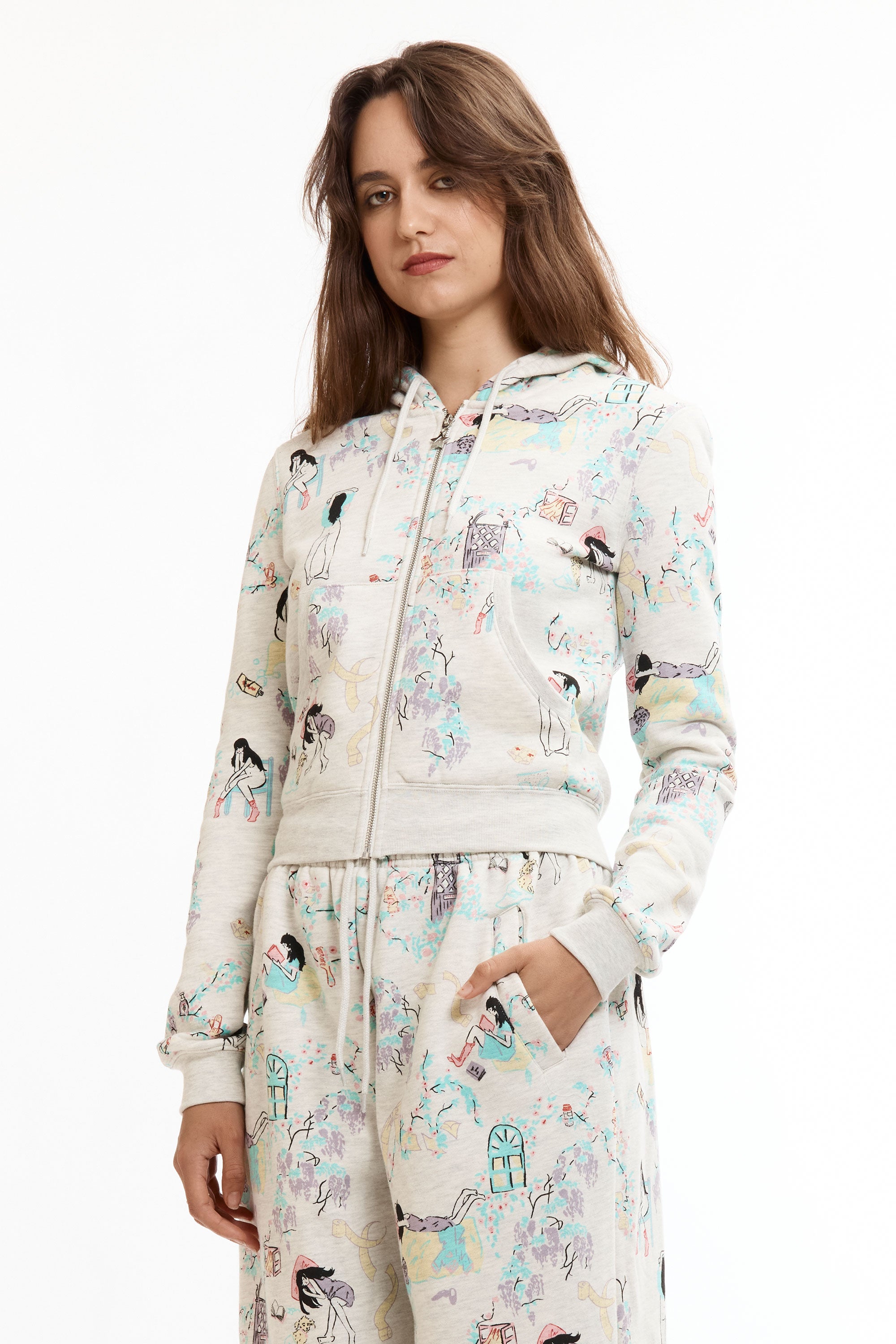 The GREY 'DAY IN THE LIFE' SHRUNK HOODIE available online with global shipping, and in PAM Stores Melbourne and Sydney.