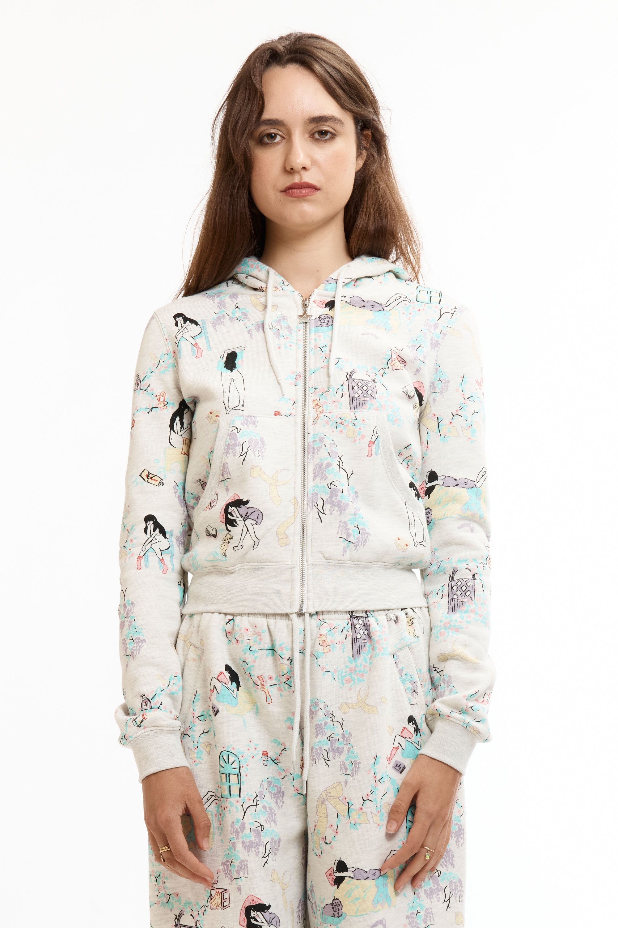 The GREY 'DAY IN THE LIFE' SHRUNK HOODIE available online with global shipping, and in PAM Stores Melbourne and Sydney.