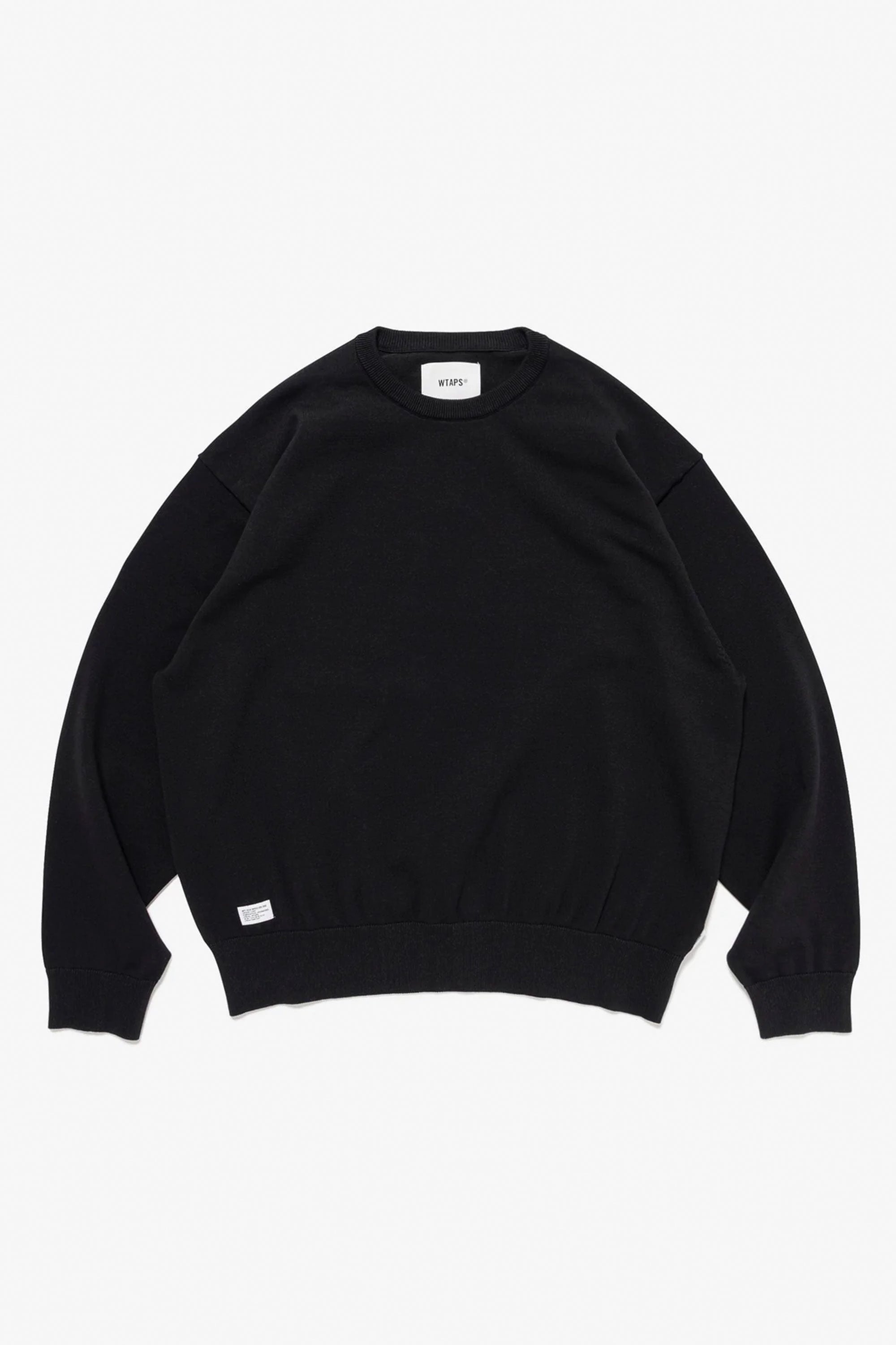 The CREW NECK AFA SWEATER BLACK available online with global shipping, and in PAM Stores Melbourne and Sydney.